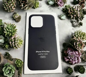 Apple - iPhone 14 Pro Max Leather Case with MagSafe - Midnight (MPPM3ZM/A) - Photo 1 sur 10