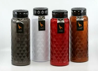 Two Week Burner Grave Candles 8pcs Burn Time Up To 14 Days Various Colours - Image 1 of 2