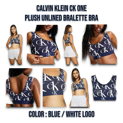 Calvin Klein CK One Plush Unlined Bralette Bra Women's Size Small New _A2 - Image 1 of 4