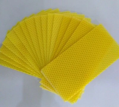 Candle Making Kit Beeswax Sheets 20cm x 10cm Christmas Decor  with Cotton Wick  - Image 1 of 4