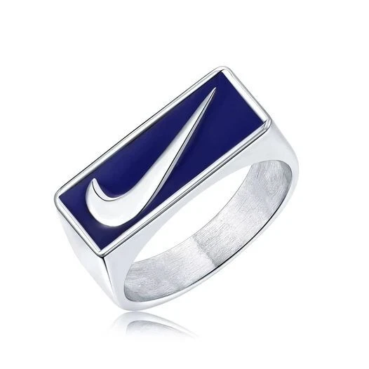 Anillo Swoosh de plata Foto 1 de 1