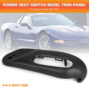 Borde de bisel interruptor de asiento delantero derecho negro apto para Chevy Corvette 1997-04 12455427 - Imagen 1 de 12