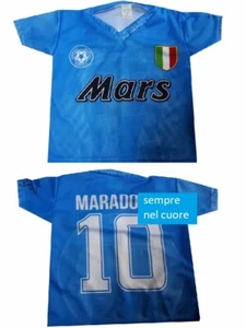 t-shirt maglietta fan di maradona maglia napoli mars italia - Imagen 1 de 2