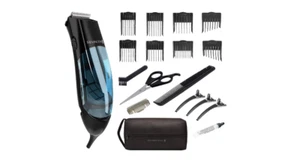 Vacuum Haircut Kit Beard Trimmer Hair Clippers Powerful Airflow Men 18 Piece Kit - Picture 1 of 8