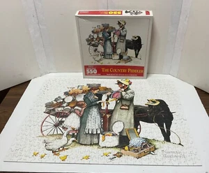 Complete ! 550 Piece Puzzle *The Country Peddler* Norman Rockwell Print 500 Duck - Picture 1 of 16