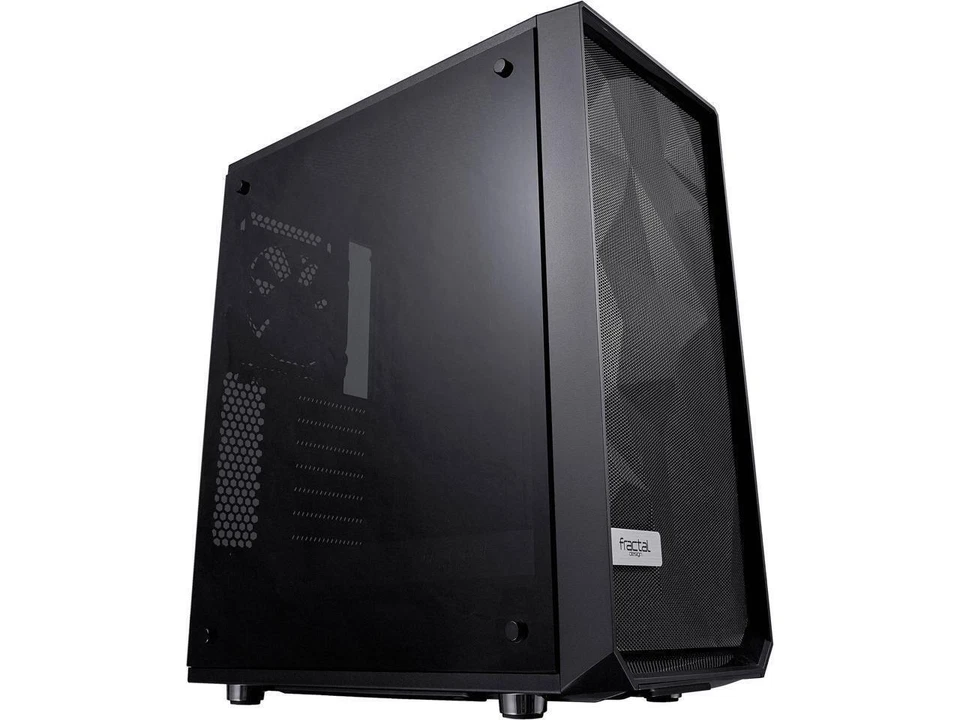 Fractal Design Meshify C TG Dark Tint ATX Mid-Tower Computergehäuse - Schwarz