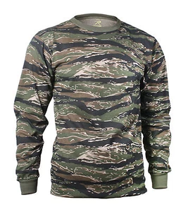 Rothco 66787 Long Sleeve Camo T-Shirt - Tiger Stripe Camo - Picture 1 of 2
