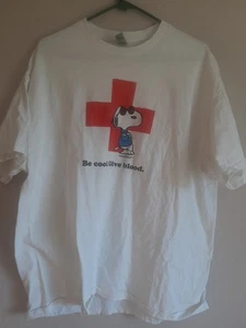 SNOOPY Joe Cool Be Cool Give Blood 2023 American Red Cross T-Shirt Size XL - Picture 1 of 6