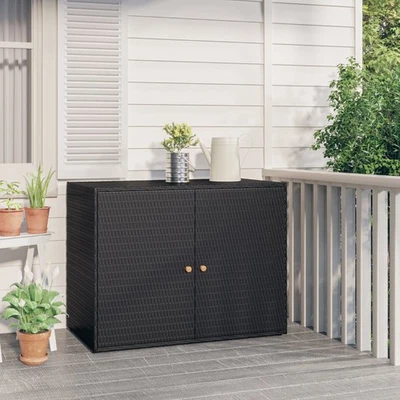 Gartenschuppen Gartenschrank Werkstatt Geräteschrank Polyrattan Aufbewahrungsbox - Bild 1 von 4
