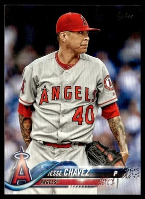 2018 Topps Jesse Chavez Los Angeles Angels #390 - Image 1 of 2