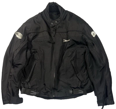 Joe Rocket Ballistic Series CE Armor Moto Jacket M Black Vented Padded - Image 1 of 4