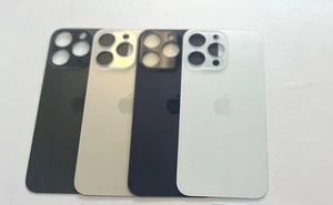Vitre Arrière de Remplacement pour iPhone 14 Pro / 14 Pro Max Grand Trou Qualité OEM - Photo 1 sur 12