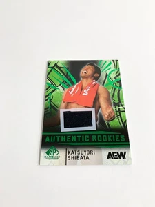 Katsuyori Shibata Green Memorabilia Relic 2025 SP Game Used AEW Card # 97 - Bild 1 von 3