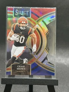 Sale Chase Brown RC Red Blue  Premier Die Cut 2024 Select Football - Picture 1 of 2