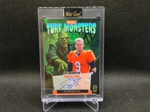2025 Wild Card Turf Monsters Joe Burrow 1/1 Auto The Unstoppable Force - Bild 1 von 2