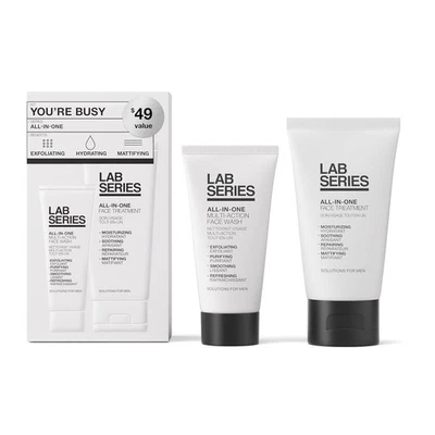 Lab Series All-In-One Men's Skincare Set-Exfoliate/Hydrate/Matify - Image 1 of 2