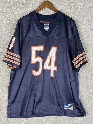 Camiseta de fútbol americano para hombre Chicago Bears Brian Urlacher NFL talla XL Adidas azul Foto 1 de 4