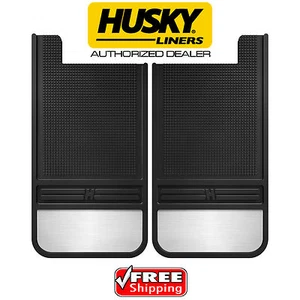 HUSKY 55101 MudDog Rear Mud Guards Flaps for Ford F150 F250 F350 with SS Weight - Picture 1 of 6