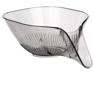 Multi-Functional Kitchen Drainage Basket With Spout Transparent Gray Light NEW - Picture 1 of 6
