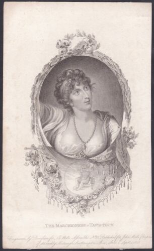 Anna Marie Russel, Duchess De Bedford Marchioness De Tavistock Portrait 1808