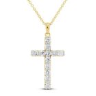 Stainless Steel Infinity Charm Cross Pendant Womens Silver Jewelry Necklace