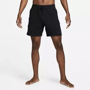 Nike Yoga Dri-FIT 7" Unlined Shorts Men's Size 2XL Black DX0926-010 NEW - Picture 1 of 11