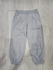 H&M Lightweight Elastic Waist Stylish Gray Shiny Pants size 5/6 - Picture 1 of 6