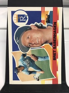 1990 Topps Big Baseball Card #21 Bret Saberhagen - Kansas City Royals - Picture 1 of 2