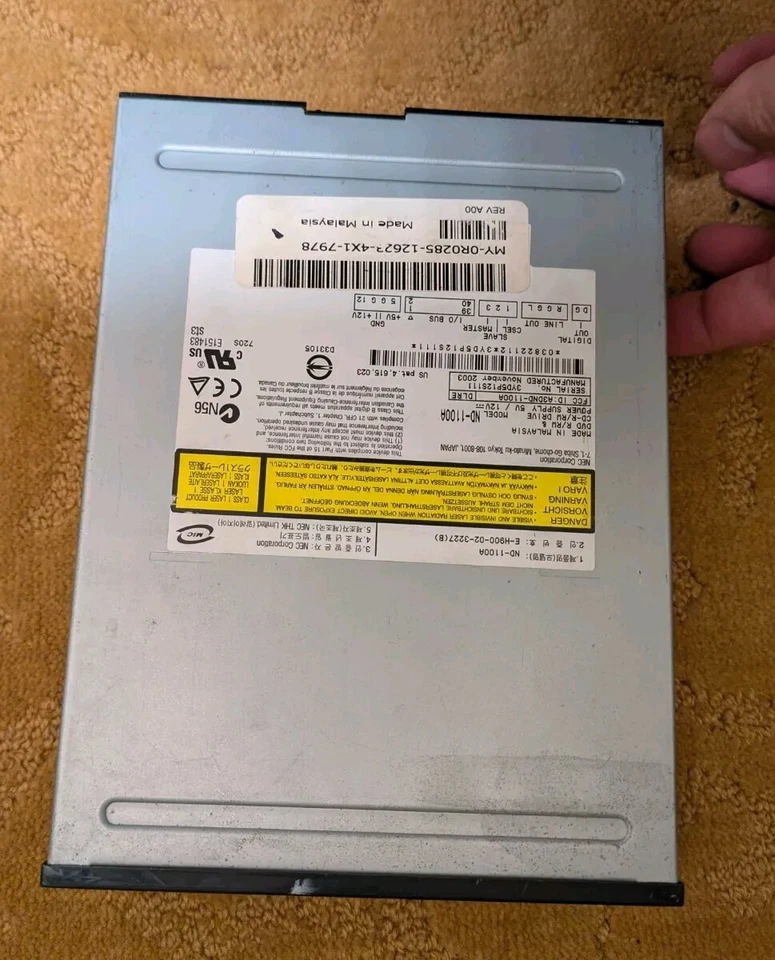 NEC ND-1100A DVD R/RW & CD R/RW DRIVE malaysian ide disc optical driven computer - Image 1 of 4