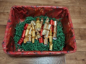 Christmas Tree Bauble Crackers Metallic Vintage Hanging Decorations  x 16 - Picture 1 of 11