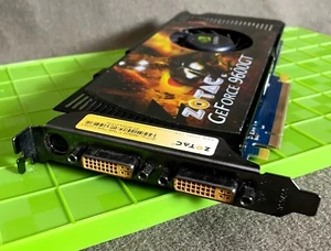 Nvidia ZOTAC GeForce 9600GT ZT-96TES3P-FSP 512MB 256BIT, DDR3 Card - Picture 1 of 4