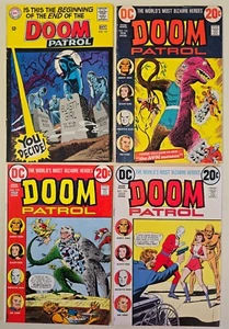 Doom Patrol #121 Death of Doom Patrol DC Comics 1968 #122-124 1973 Lot-4 - Picture 1 of 9