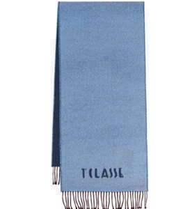 Sciarpa logo Alviero Martini Prima Classe 38x180 KS276C117 blu denim unisex - Foto 1 di 1