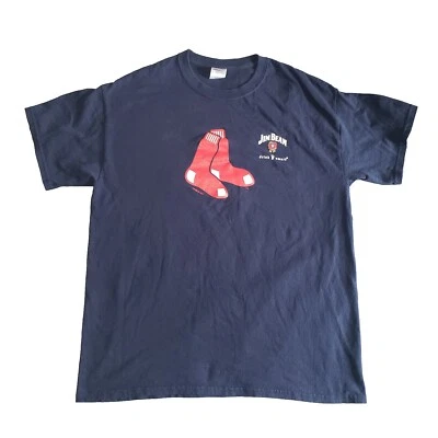 Camiseta para hombre Boston Red Sox Jim Beam talla grande azul manga corta Foto 1 de 4