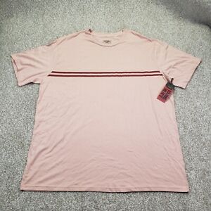 Foundry Big And Tall 2XLT Mens T Shirt Distressed Neck Short Sleeve Rose Pink * 