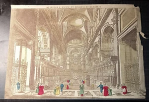 Antica Vista Ottica - Interno Da L'Eglise De St Paul A Londra - 18è Siècle - Bild 1 von 2