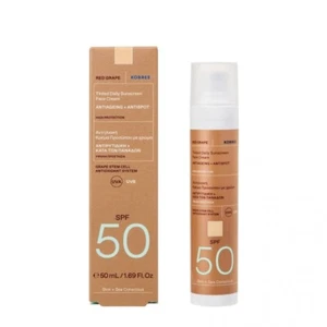 KORRES RED GRAPE Tägliche Sonnencreme Gesichtscreme mit Farbe LSF 50 50ml - Bild 1 von 2
