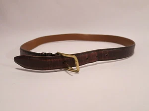 Allen Edmonds Made in USA Espresso Brown Calfskin Leather Dress Belt 38" 95 cm - Picture 1 of 6