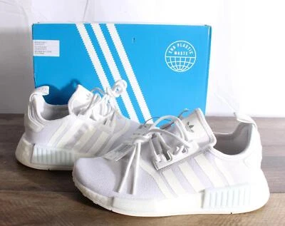 Adidas NMD_R1 Primeblue Woman's Size 7  - Cloud White/Silver Metallic-NEW - Image 1 of 4