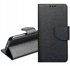 COVER LIBRO PER ASUS ZenFone 2 5,5" - CUSTODIA LIBRETTO SMART FANCY NERO - Foto 1 di 3