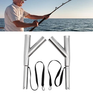 Pair of Boat Outrigger Rod Holder Adjustable Fishing Rod Holder for Marine Yacht - Picture 1 of 15
