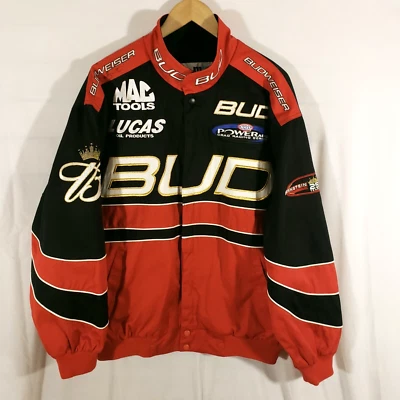 Куртка Kenny Bernstein Budweiser оригинальная NHRA 25-й год Mac Lucas размер M - Изображение 1 из 4