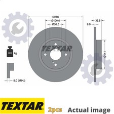 2X NEW BRAKE DISC FOR TOYOTA HOLDEN COROLLA COMPACT E9 7A FE 1CD FTV 1WZ TEXTAR