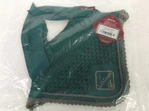 LE MIEUX CLASSIC FLY HOODS FOR HORSES IN PEACOCK AND GREY SEALED AND UNUSED XL - Picture 1 of 4