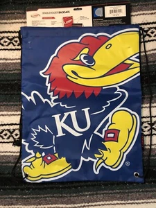 Kansas University Doubleheader Backsack Cinch Bag - Picture 1 of 2
