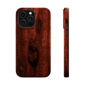 Estuches resistentes MagSafe de madera dura de color rojo oscuro - Imagen 1 de 76
