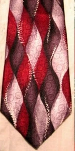 Tie, Pierrre Cardin Soft Diamonds Silk Shades Purple @@ - Picture 1 of 2