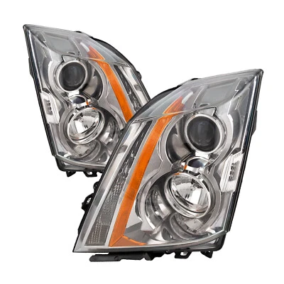 Headlights Set For 08-15 Cadillac CTS Left Right Pair Performance Lens Halogen - Image 1 of 4