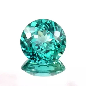 AAA Natural Blue Green Ceylon Parti Sapphire Loose Round Cut Gemstone 10 Ct - Picture 1 of 4