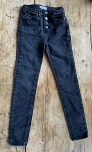 RSQ Jeans Ibiza Skinny Black Denim Size 8 Girls - Picture 1 of 6